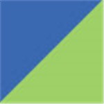 Royal Blue with Green